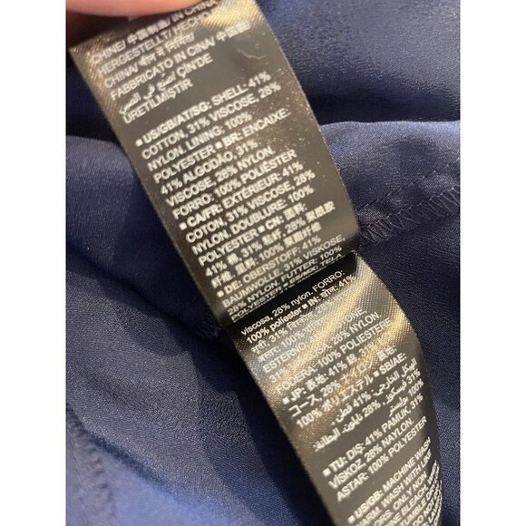 TRUTH & FABLE Women XSmall Lace Dress  Bridesmaid Midi Blue Modest Church Social - Picture 13 of 14